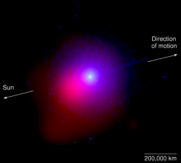 Comet Lulin UV Xray image